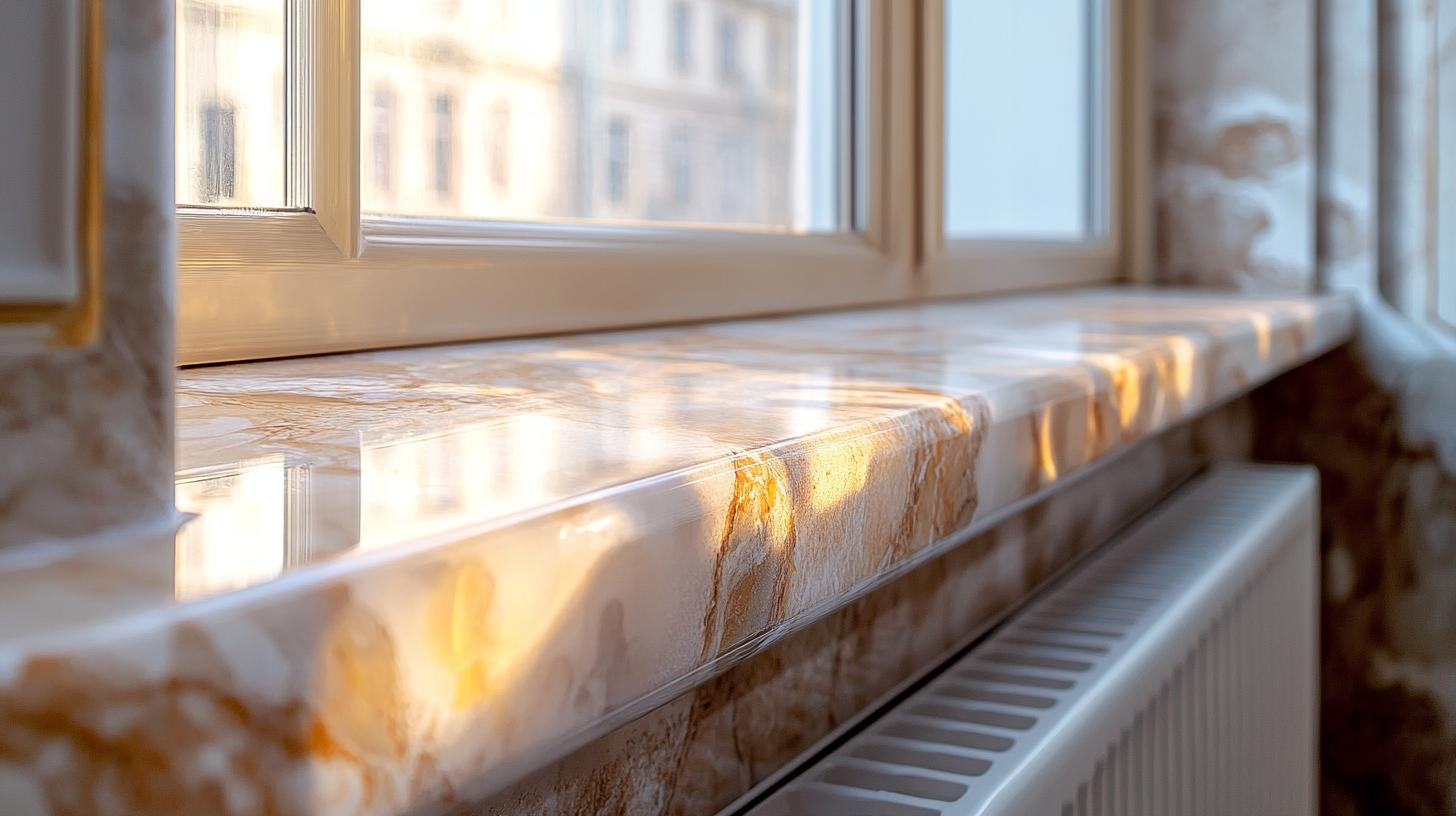 Изготовление подоконников из искусственного камня