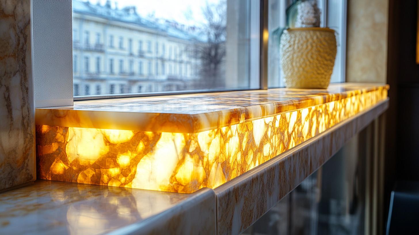 Изготовление подоконников из искусственного камня